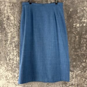 Sag Harbor Plus Size 18 Pencil Maxi Skirt Blue Casual Party Zip